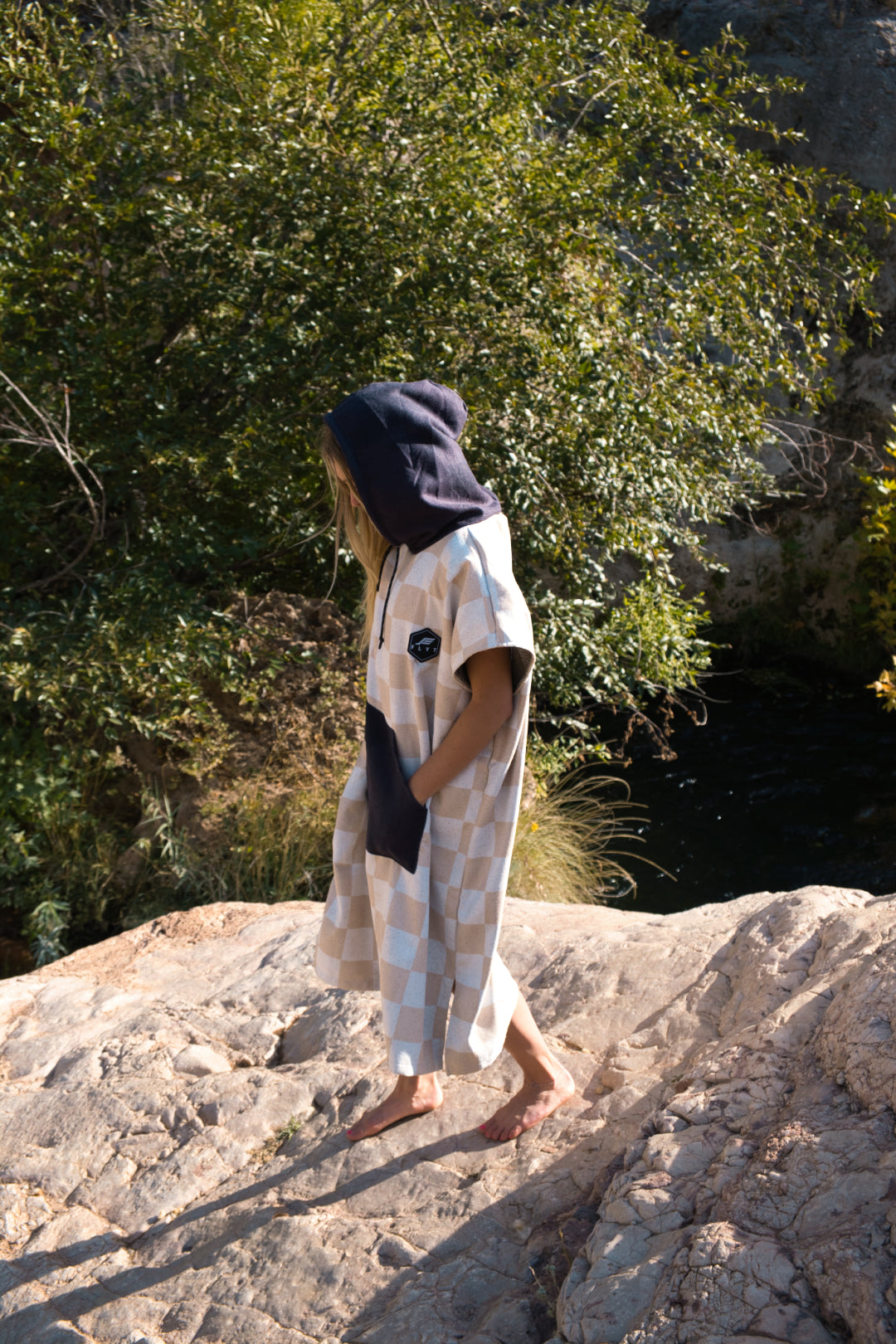 Checker Poncho Towel