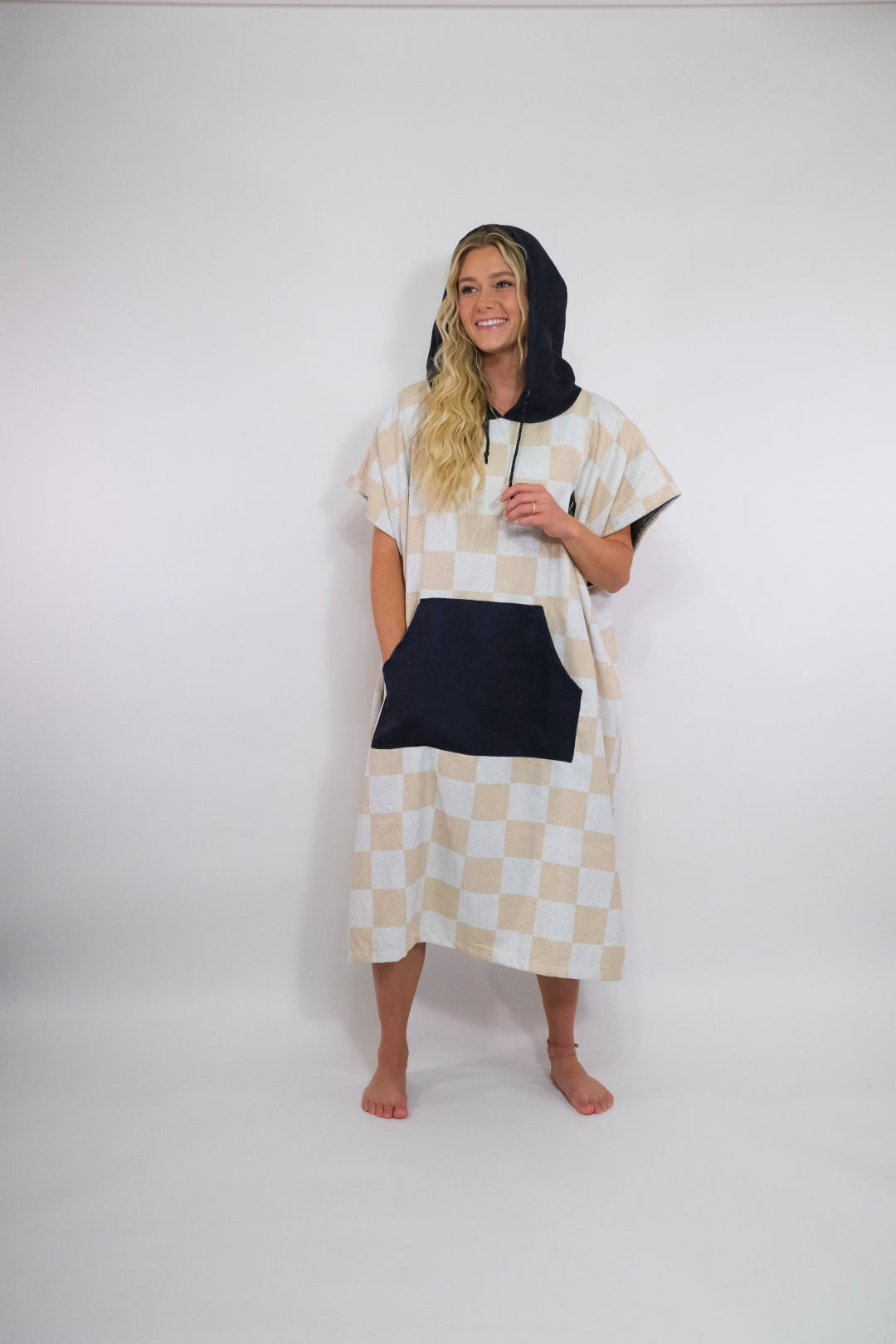 Checker Poncho Towel